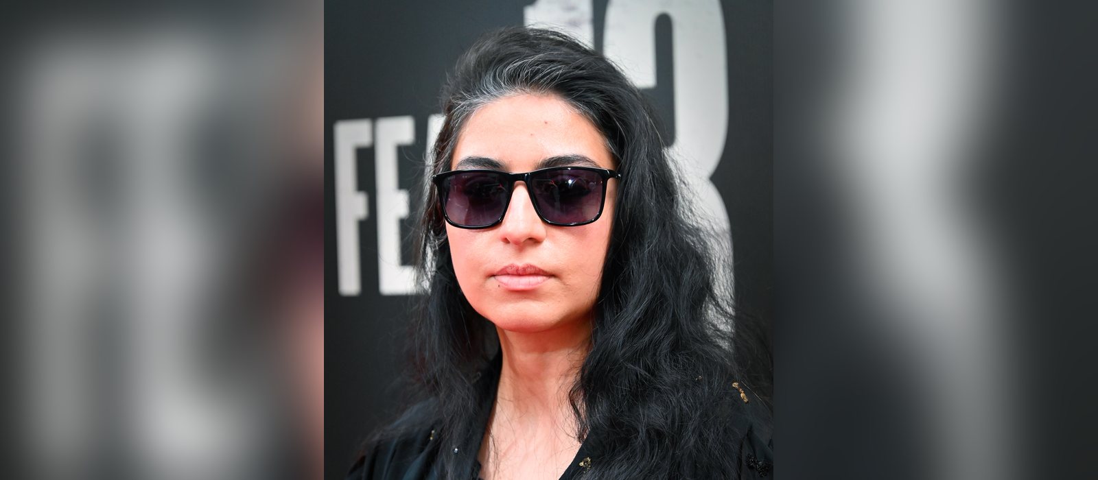 Arooj Aftab in sunglasses at the Broadway opening night of Fear of 13 in April 2026