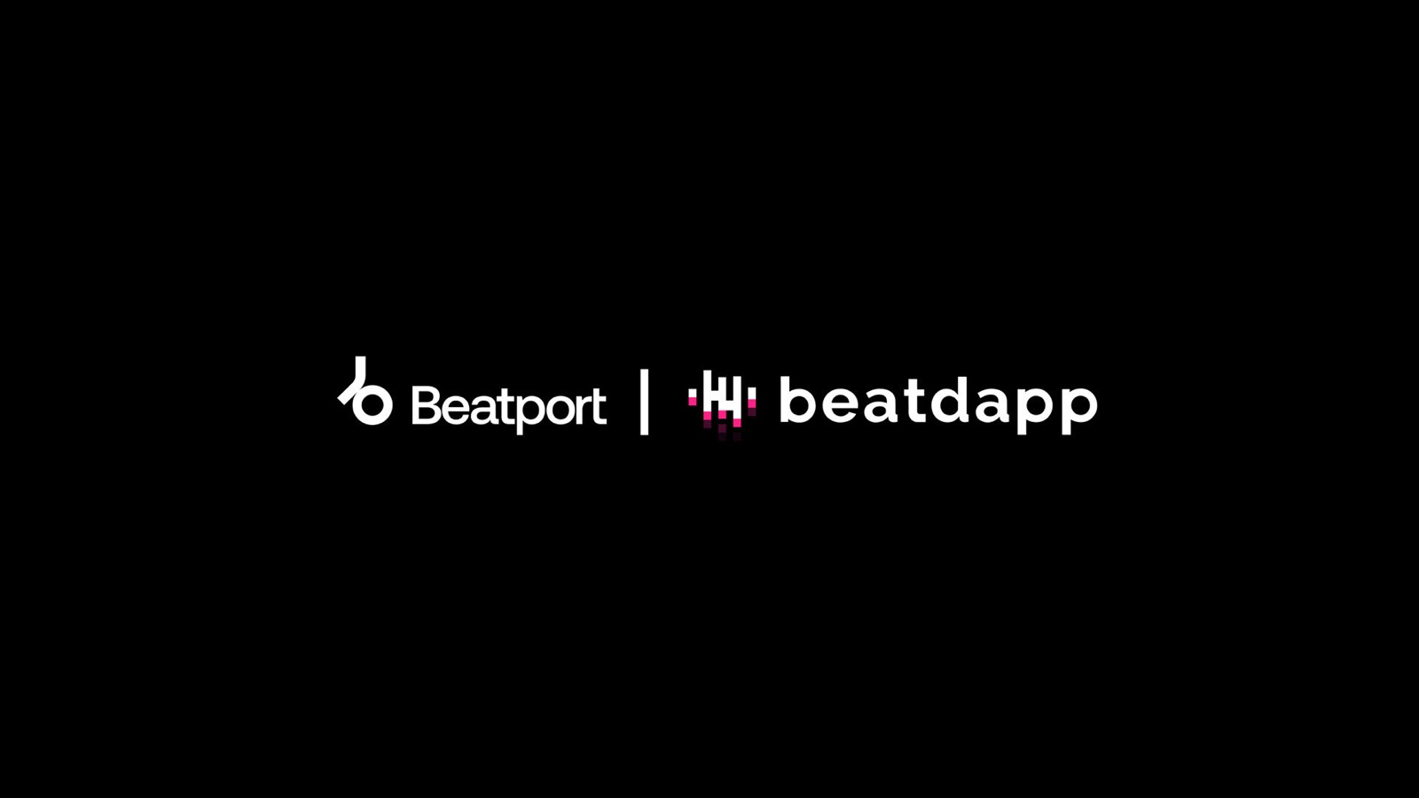Beatport and Beatdapp logos side by side on black, marking their expanded AI music detection deal