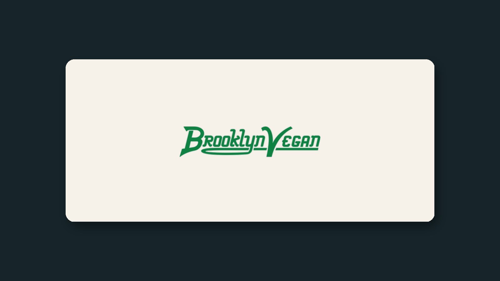 BrooklynVegan logo on a cream card against a dark background, marking the publication's shutdown
