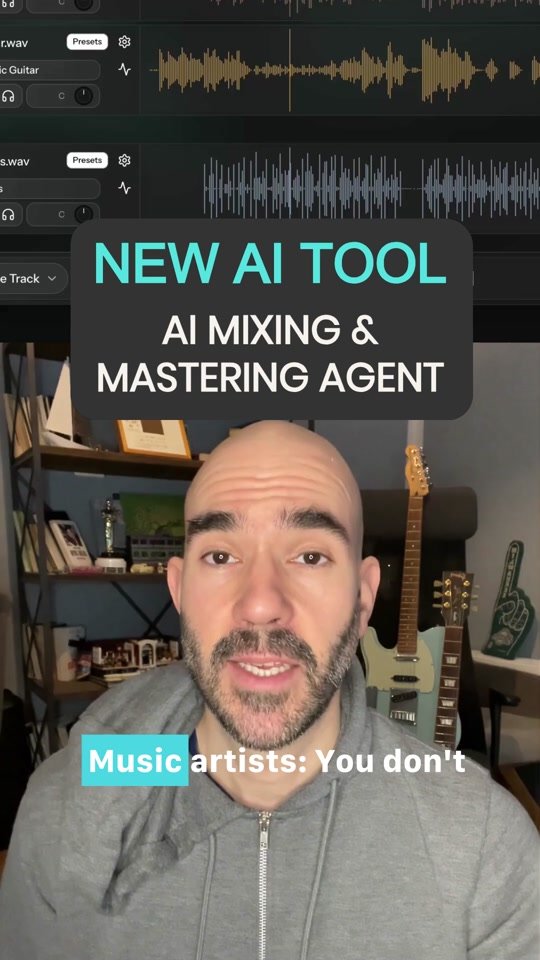 TikTok cover of my Cryo Mix Short: New AI tool, AI mixing and mastering agent