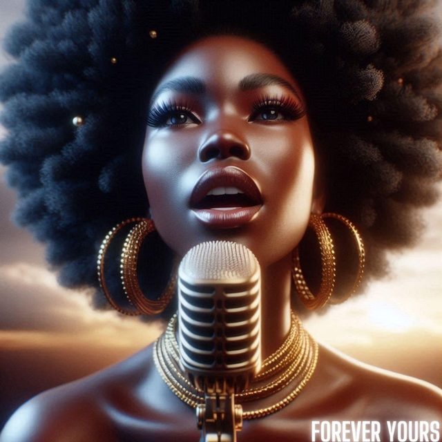 Cover art for Forever Yours by Ebony Monique, nominated for Best AI Jazz Song