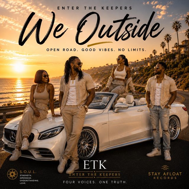 Cover art for We Outside by Enter The Keepers, nominated for Best AI Pop Song