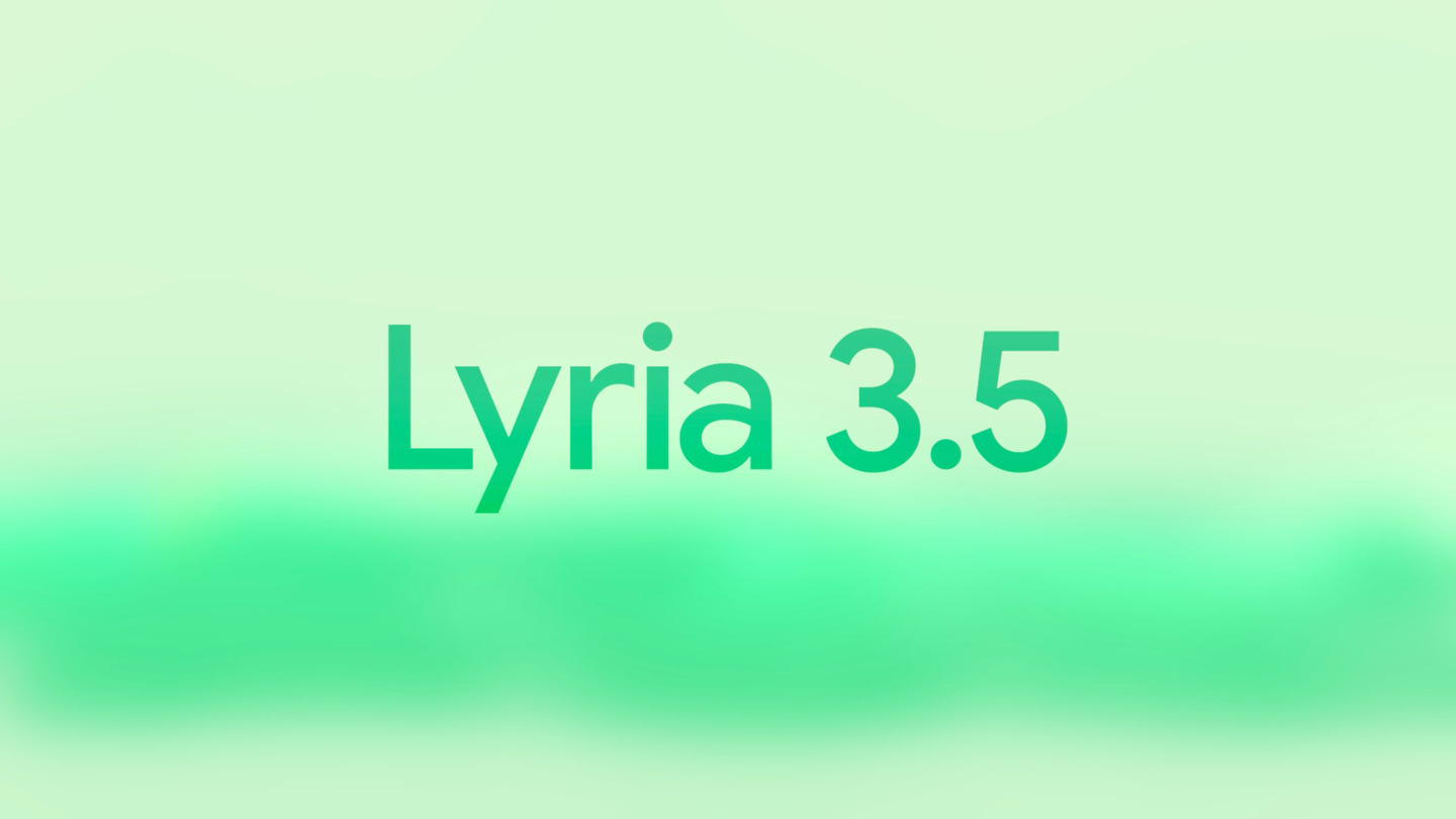 Google's Lyria 3.5 launch graphic, the AI music model now powering Flow Music