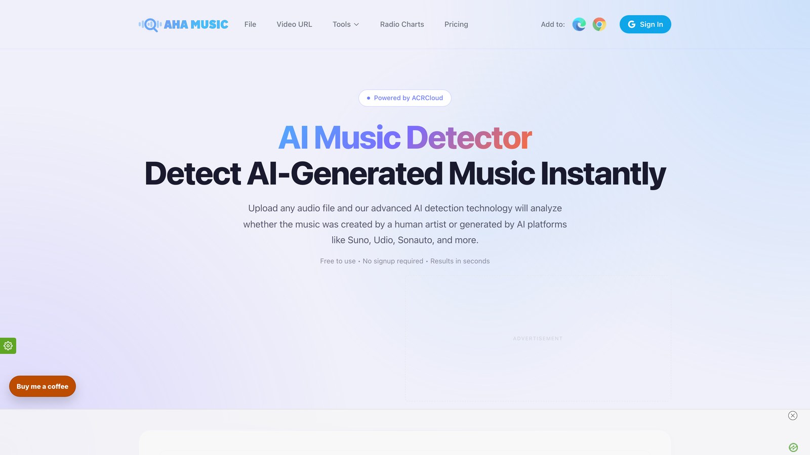 AHA Music AI Music Detector logo