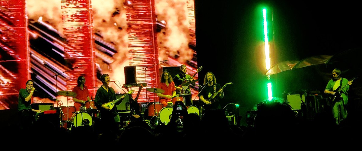 King Gizzard & the Lizard Wizard playing a concert in Central Park, New York, in 2019
