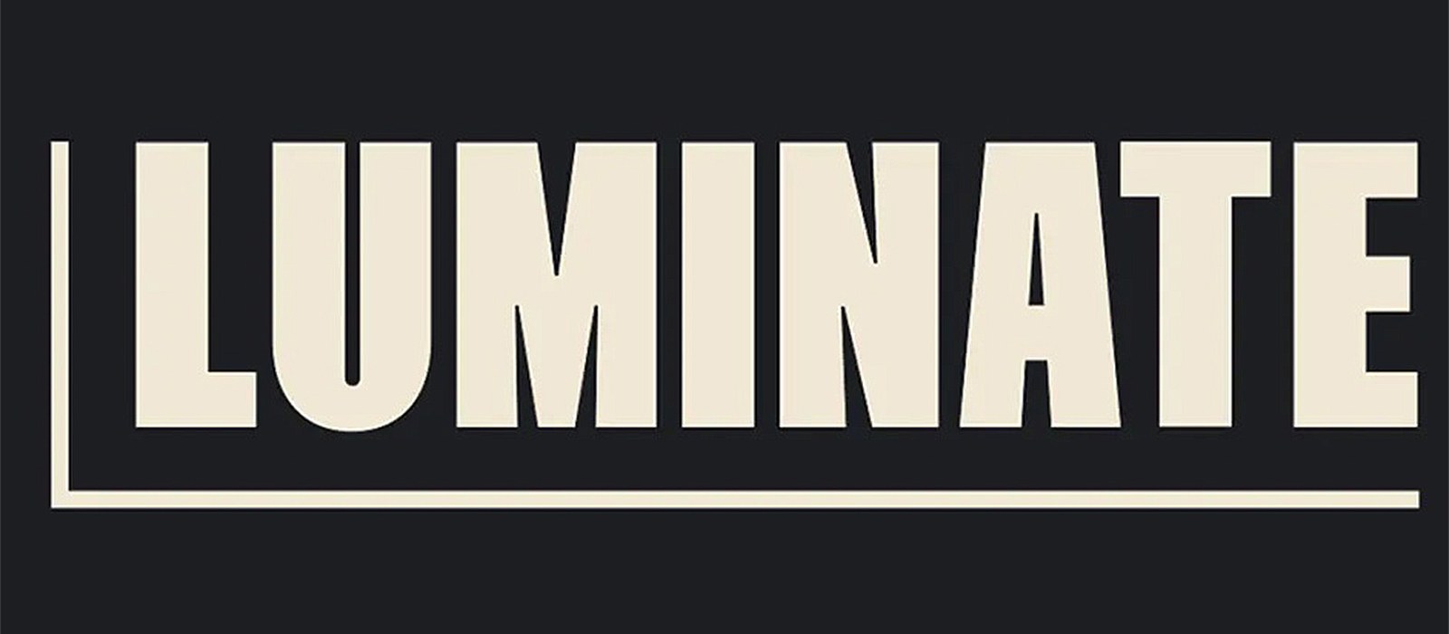 Luminate wordmark on a dark background, the data company adding AI Generated labels to CONNECT