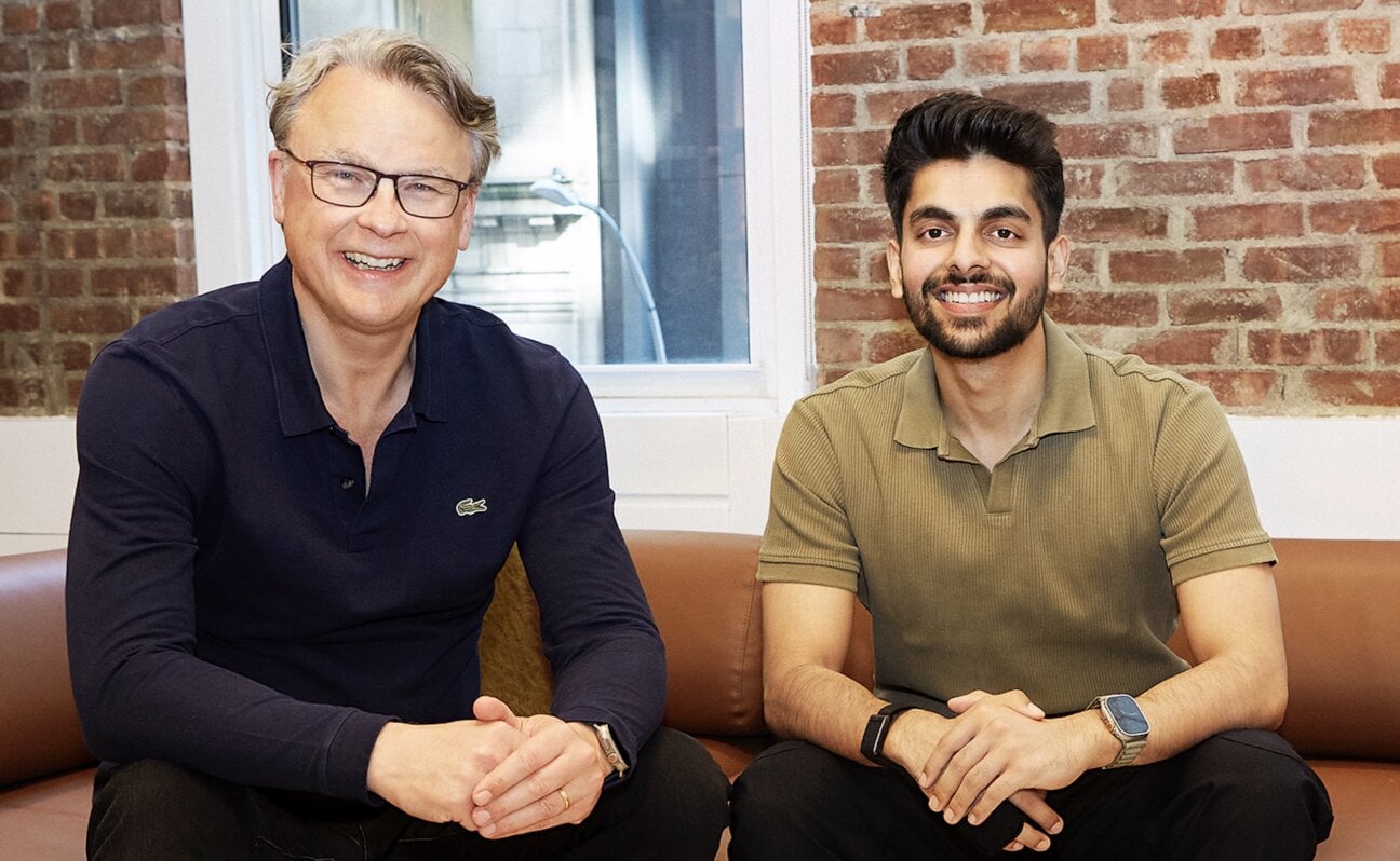 Willard Ahdritz and Madverse founder Rohan Nesho Jain standing together
