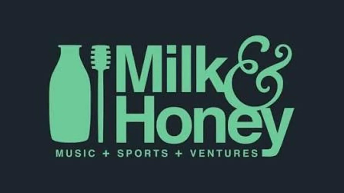 Milk & Honey logo for the music, sports and ventures management company suing over AI software