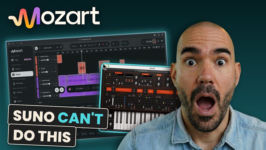 YouTube thumbnail of my Mozart AI review