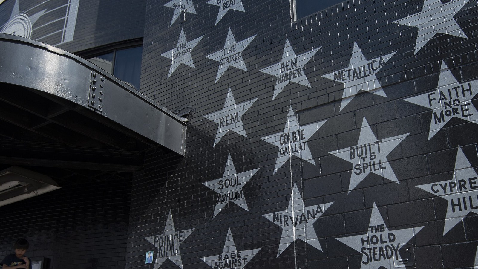 Flowers and tributes left for Prince outside First Avenue in Minneapolis after his death in 2016
