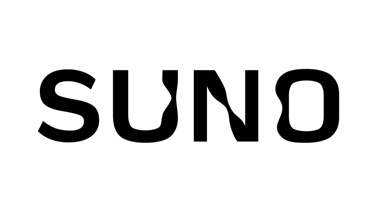 Suno wordmark logo, the AI music company fighting the labels' 61,026-track expansion