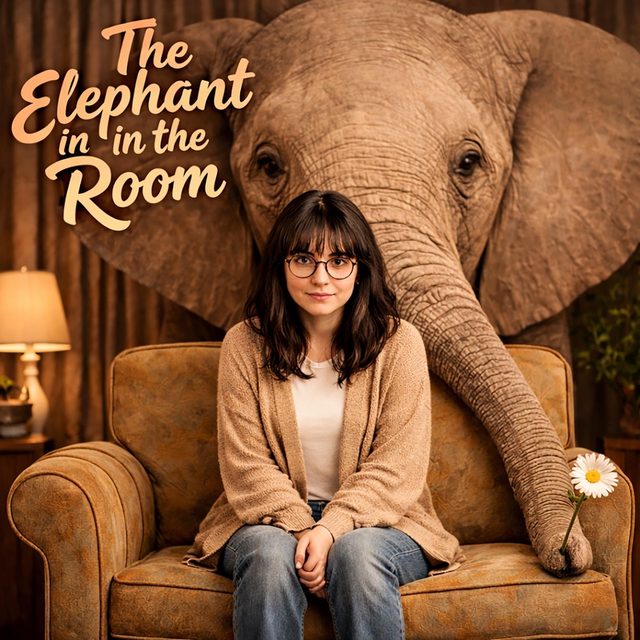 Cover art for The Elephant in the Room by The Radiation, nominated for Best AI Musical Theatre Song