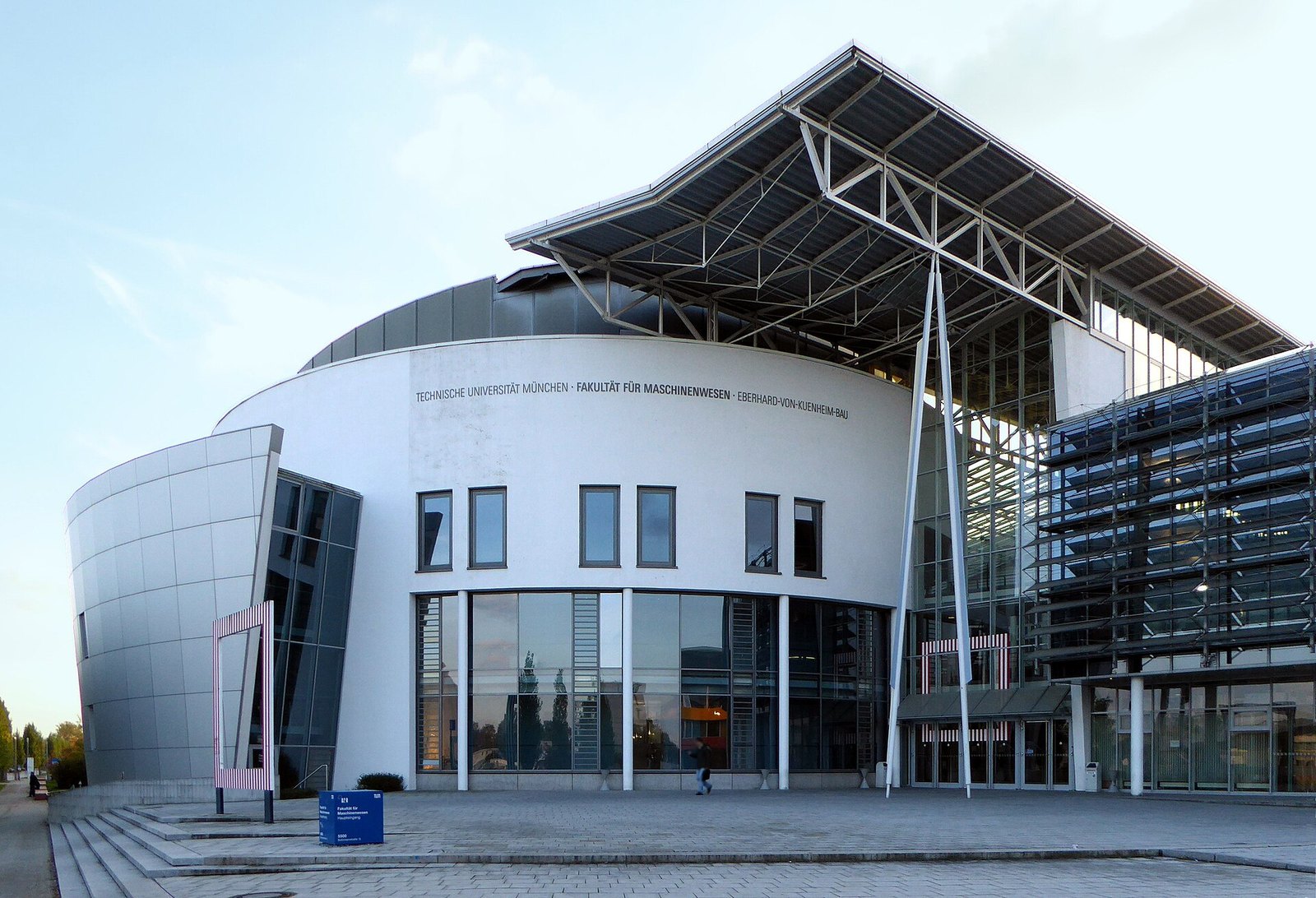 TUM Faculty of Mechanical Engineering building on the Garching research campus north of Munich