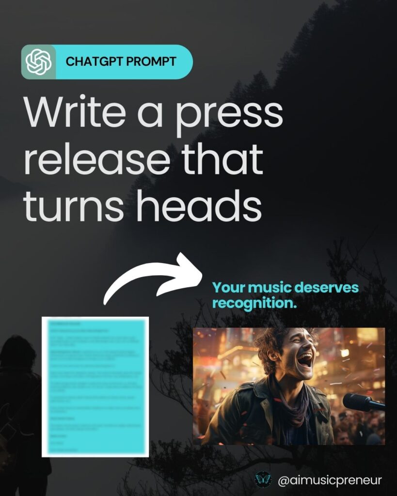 Write a press release that turns heads with 1 simple ChatGPT prompt. It's never been easier.