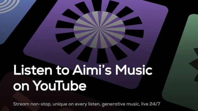 Aimi FM is a music platform that uses artificial intelligence to create non-repeating, ever-changing songs you can interact with in real-time, putting you in control of unique listening experiences.
