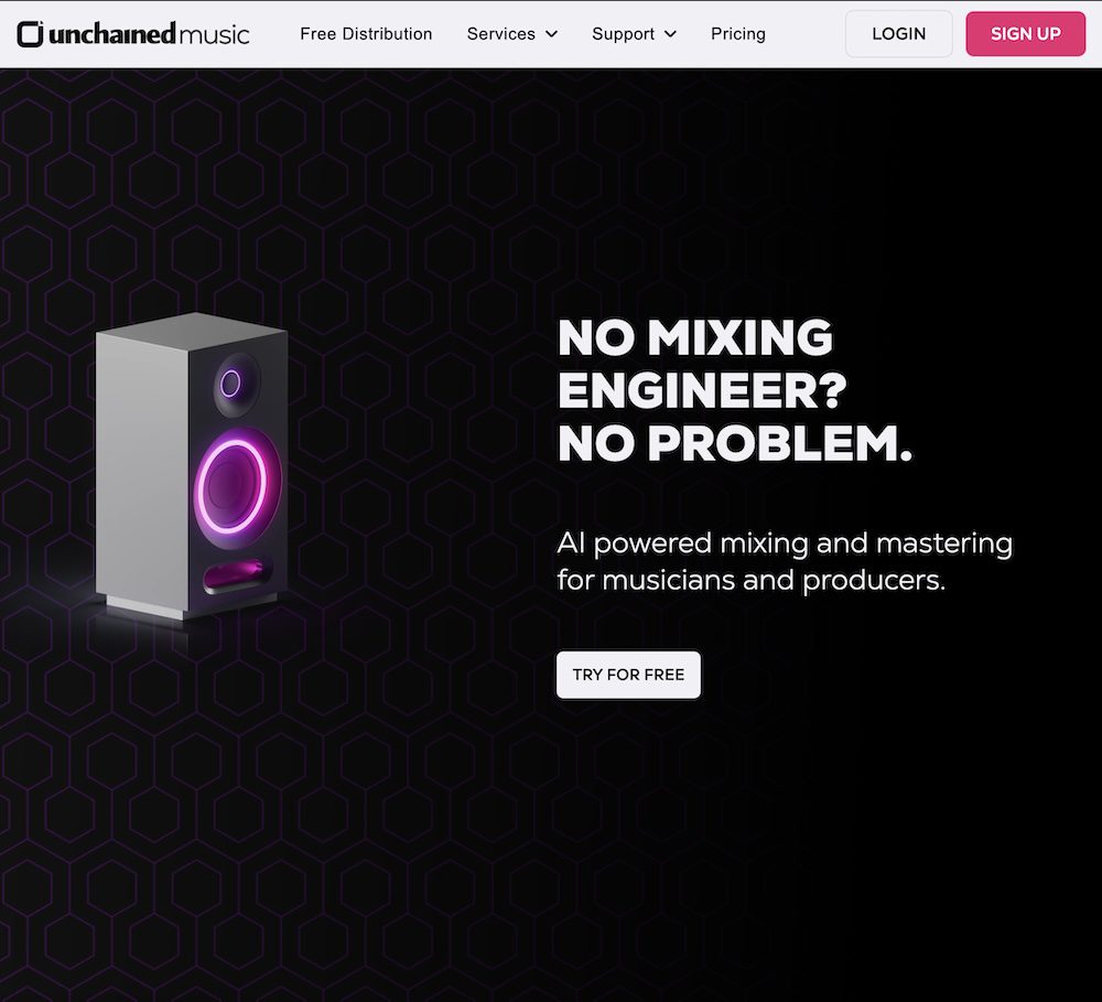 Streamlined mixing and mastering for independent artists - Unchained uses AI technology to analyze uploaded audio tracks and automatically apply professional level mixing, EQ, compression and mastering effects to prepare fully polished songs for distribution. Creators save time and money while taking their sound to a higher quality standard.