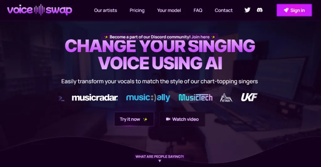 Voice-Swap was designed by DJ Fresh and Nico Pellerin to help producers, artists and writers who don't want to use their voice on songs use AI to transform their voice to sound like one of our featured artists.