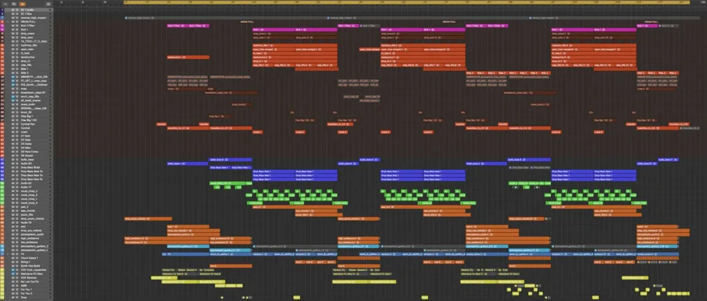 3LAU and Grimes make history creating first song with 2 AI voice clones. This is how the Logic project looked like.