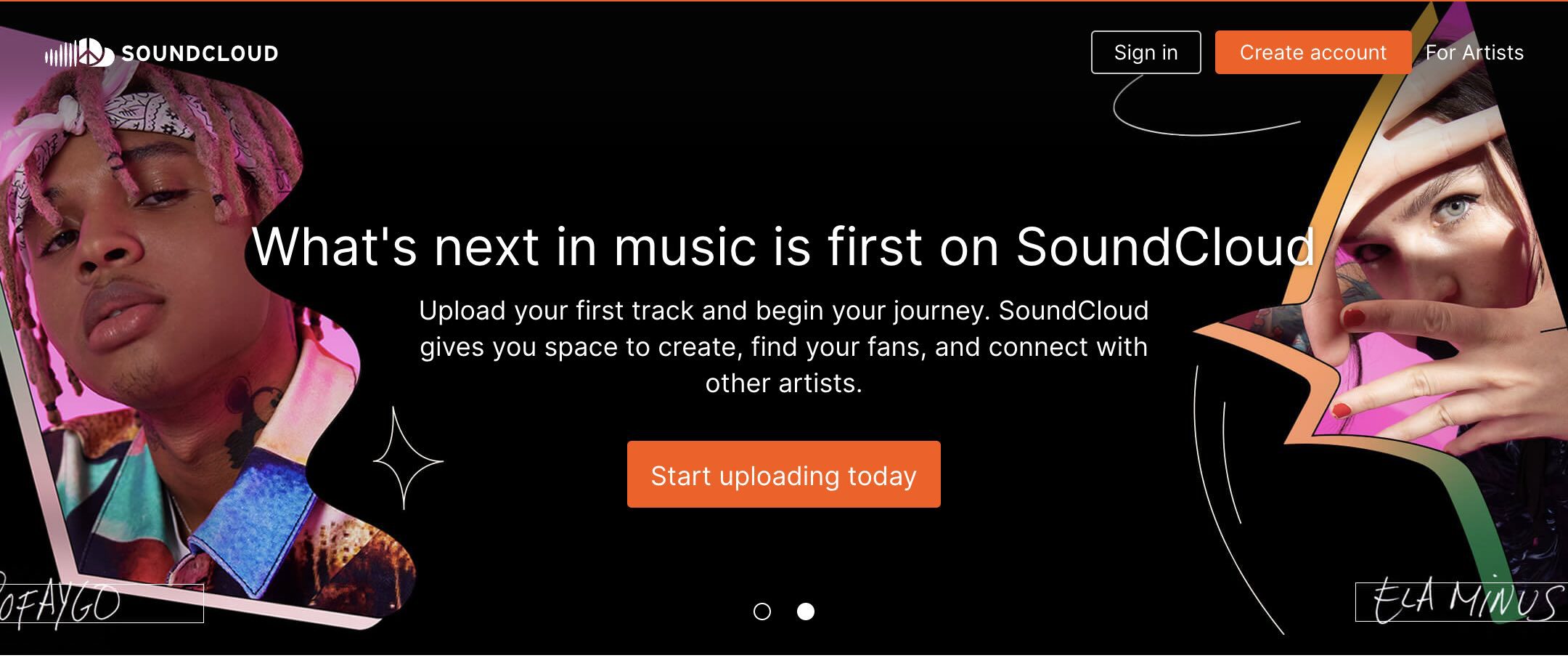 On Soundcloud you can find royalty-free music for your projects, podcasts or videos.