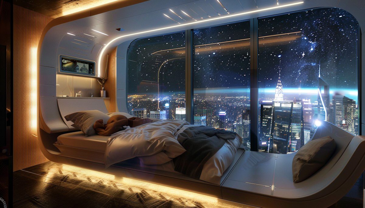 The science behind personalized sleep music explained with a futuristic soundscape generator scene