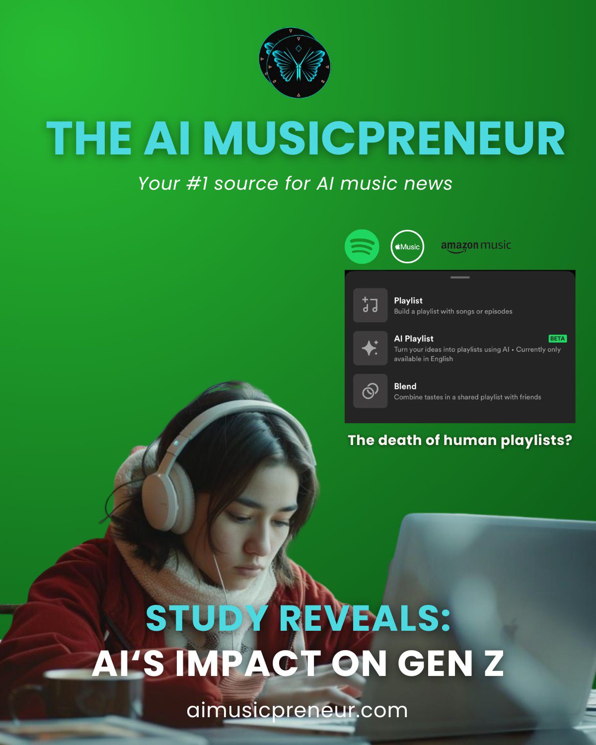 ✓ Study reveals: AI's impact on GenZ ✓ Sheryl Crow wants to protect artists from AI → Discover the top 5 AI music news stories of calendar week 18, 2024