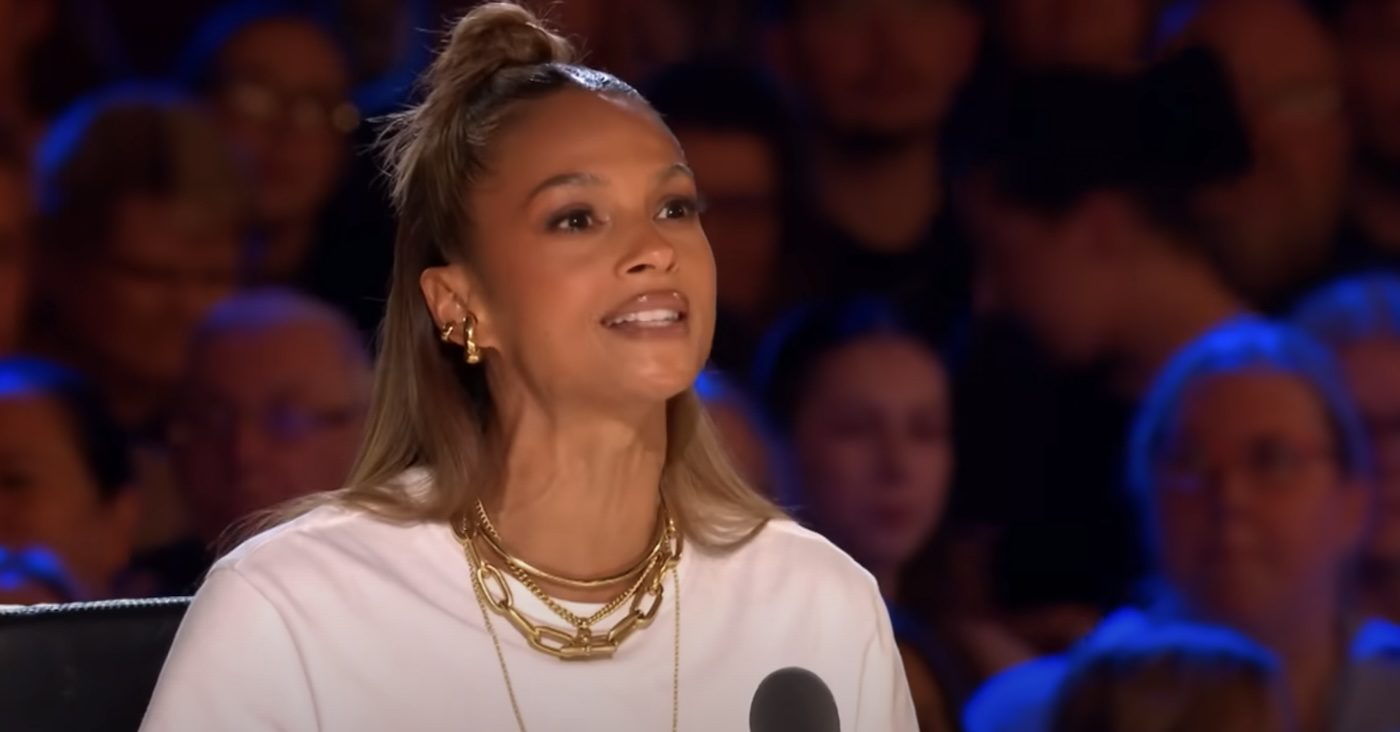 Alesha Dixon on BGT – Alesha Dixon, a Britain’s Got Talent judge, reacts to a performance, wearing gold jewelry.