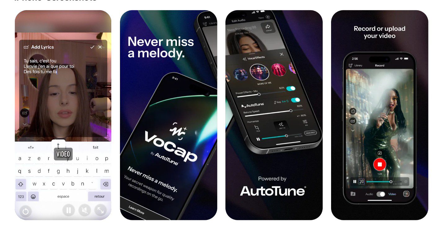 AutoTune's VoCap app, an early adopter of AudioShake's real-time SDK