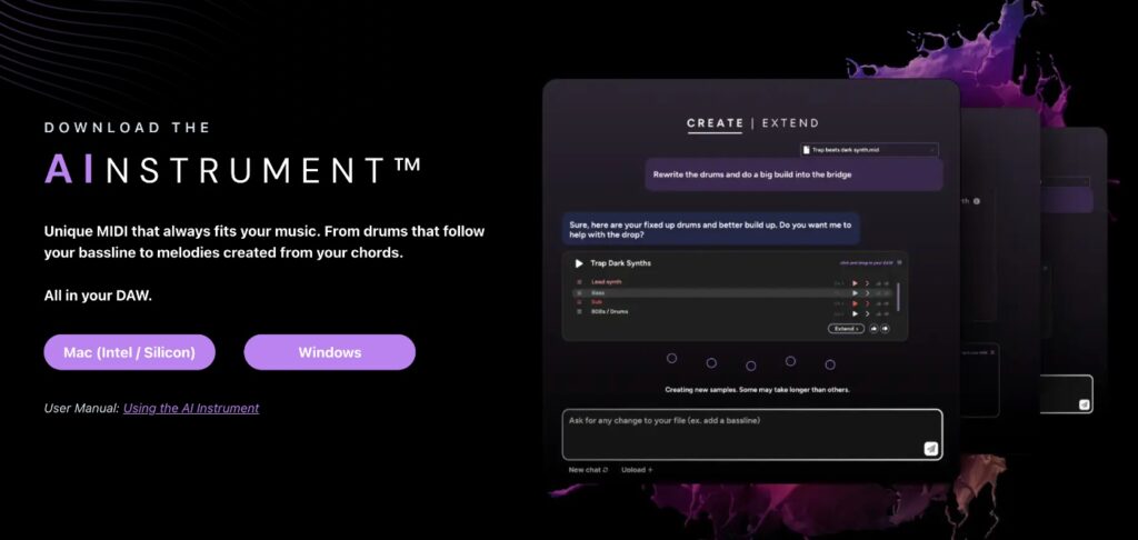 Staccato AI Instrument plugin showcases features for creating MIDI in your DAW for 2025.