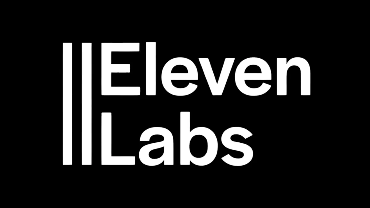 ElevenLabs logo with white text on black background