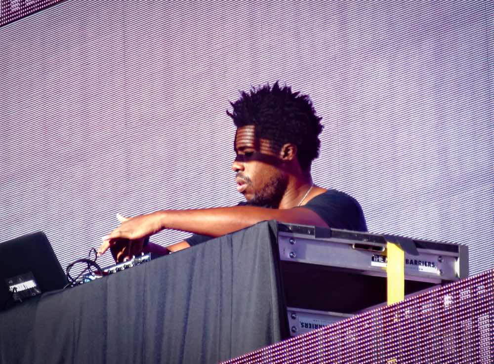 Flying Lotus performing at the Austin City Limits Music Festival on an outdoor stage, 2016.