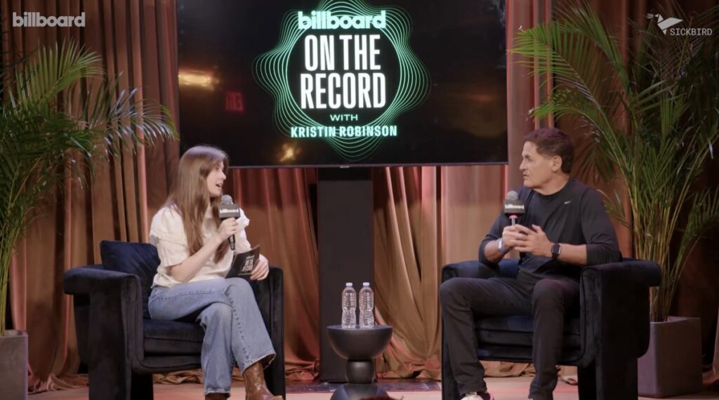 Mark Cuban interviewed by Kristin Robinson on Billboard On The Record at SXSW 2026.