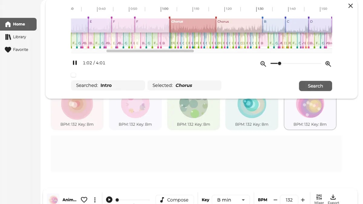 Roland Melody Flip AI plugin interface showing creative palette selection and melody generation options.